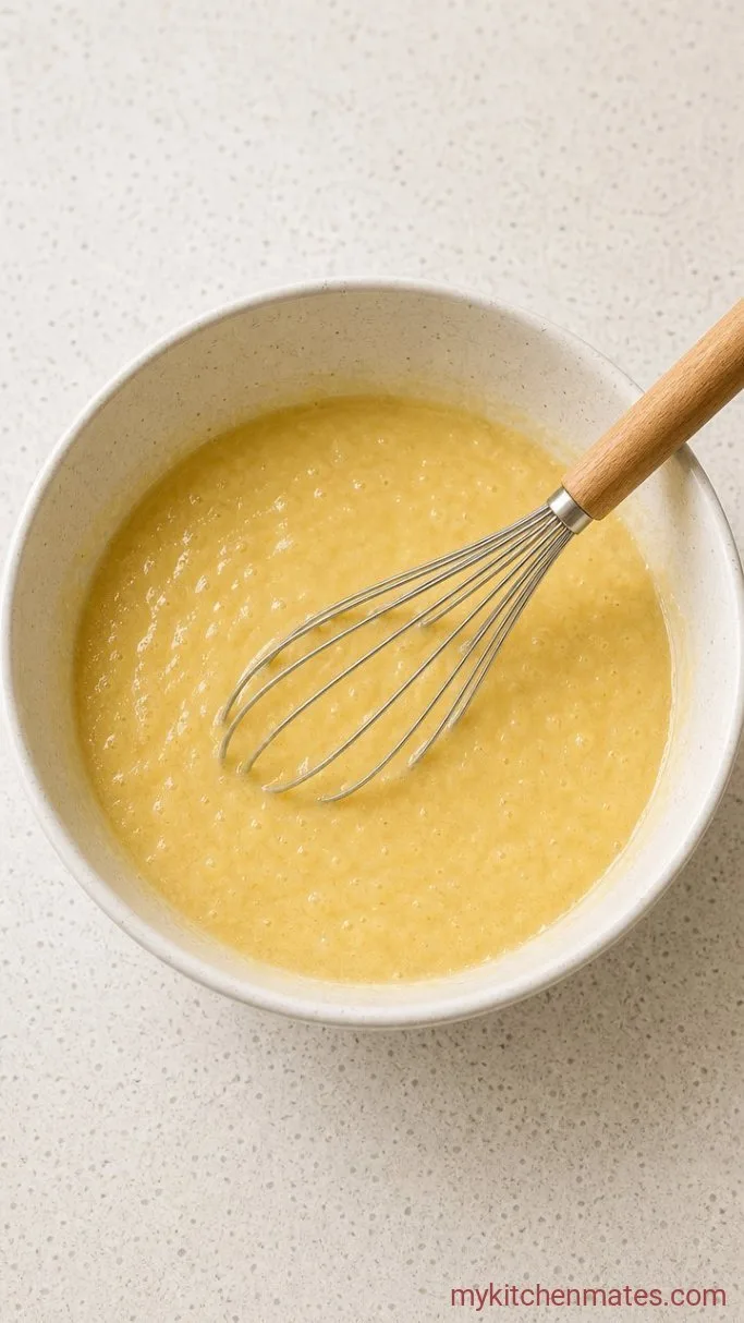 Moist Banana Cake with Cream Cheese Frosting Step 2: Mash the Bananas and Mix the Wet Ingredients