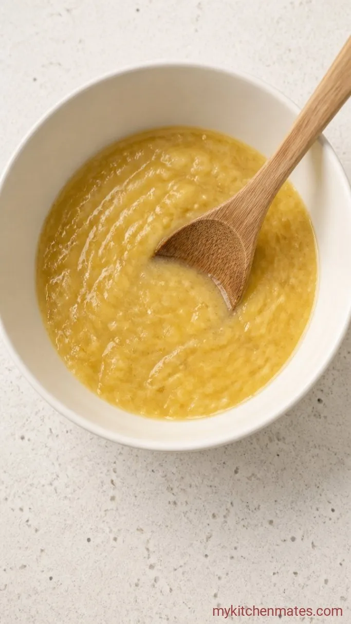 Step 2: Mash the Bananas and Mix the Wet Ingredients