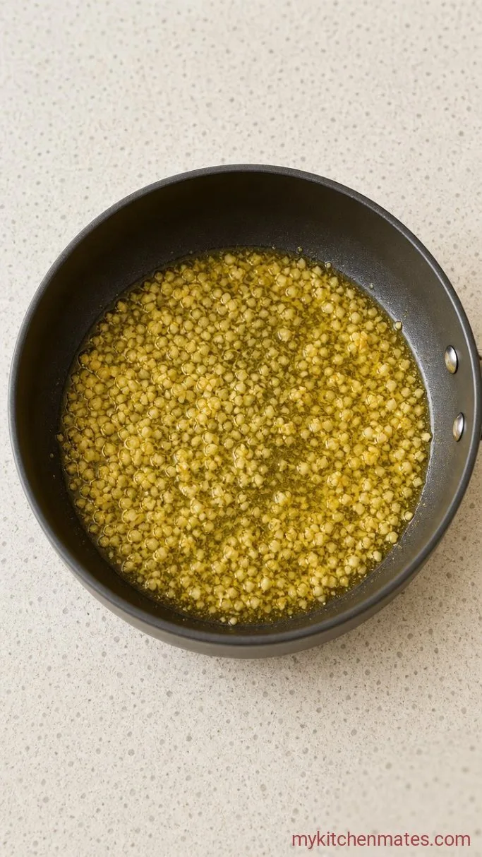 Step 2: Melt the Butter and Sauté Garlic