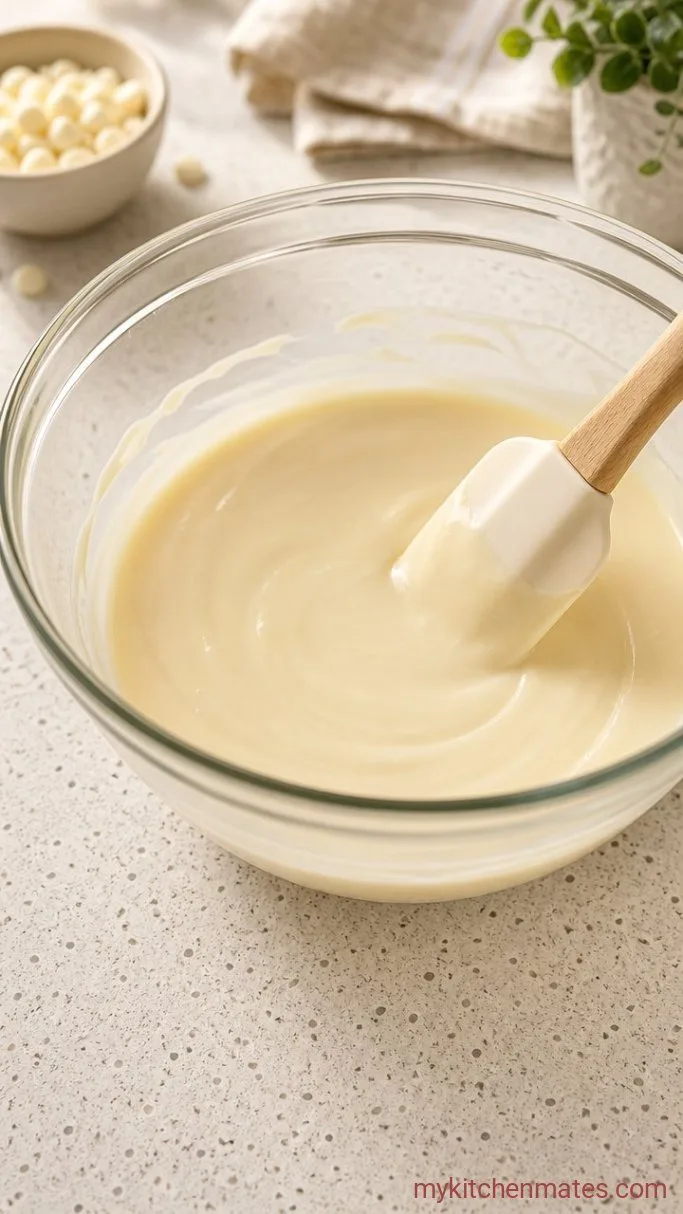 5-Ingredient Sugar Cookie Fudge Step 2: Melt the Fudge Base