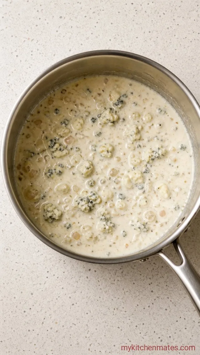 Step 2: Melt the Gorgonzola