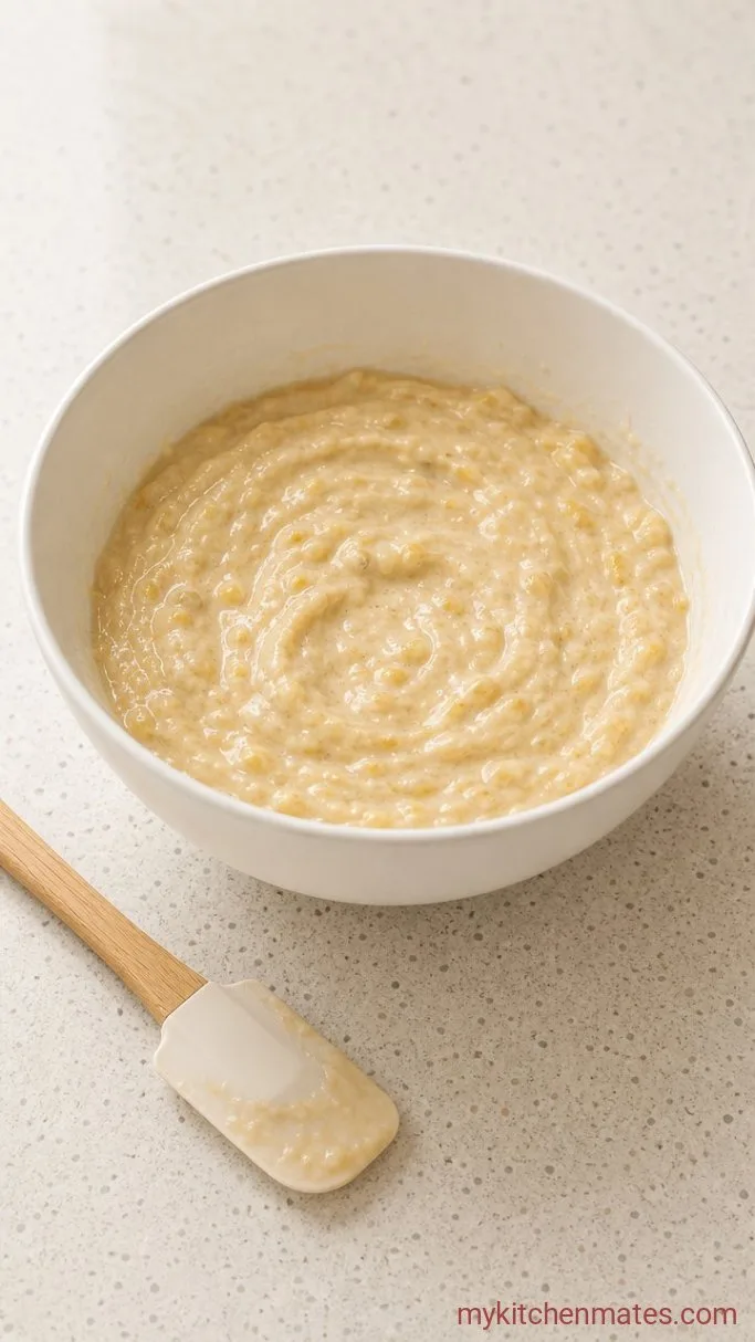 Step 2: Mix in the Banana and Egg