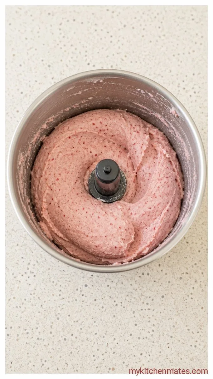 No-Bake Strawberry Cheesecake Protein Balls Step 2: Mix in the Cream Cheese Mixture