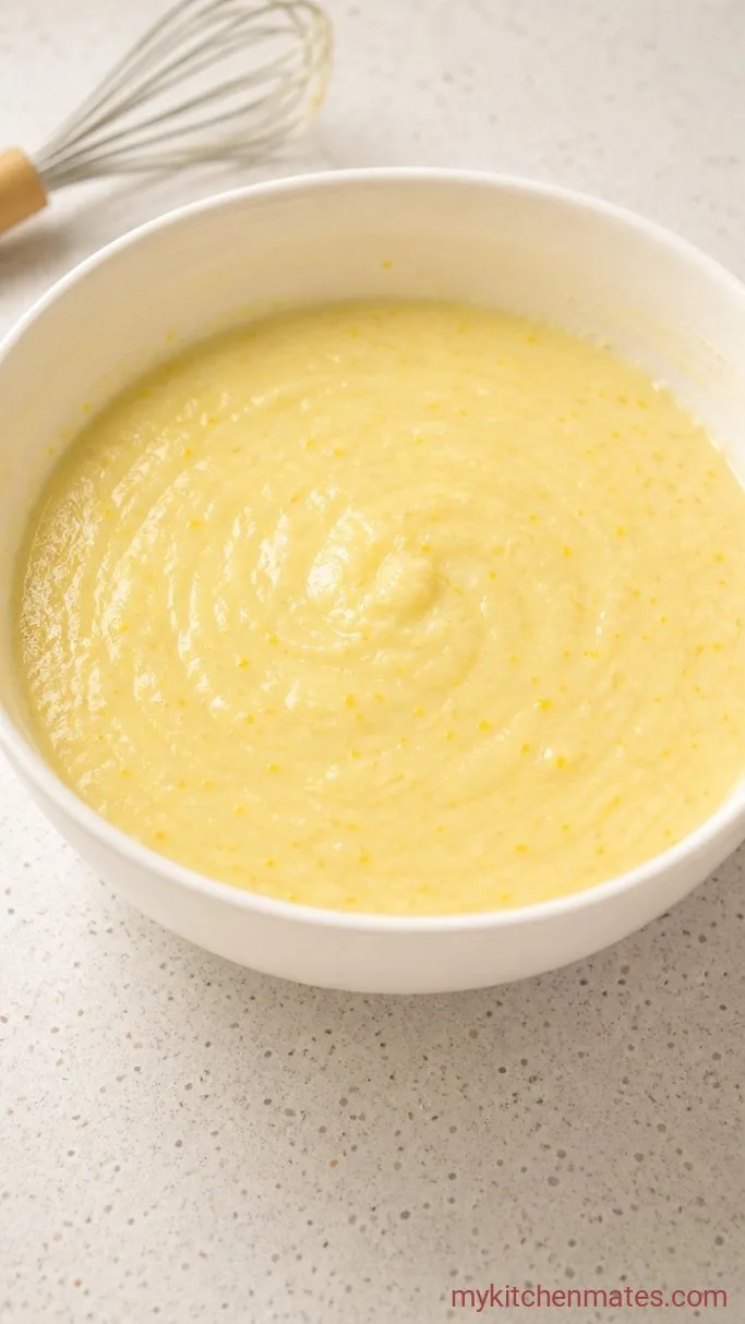 Moist Lemon Zest Cake with Tangy Lemon Glaze Step 2: Mix in the Eggs and Lemon