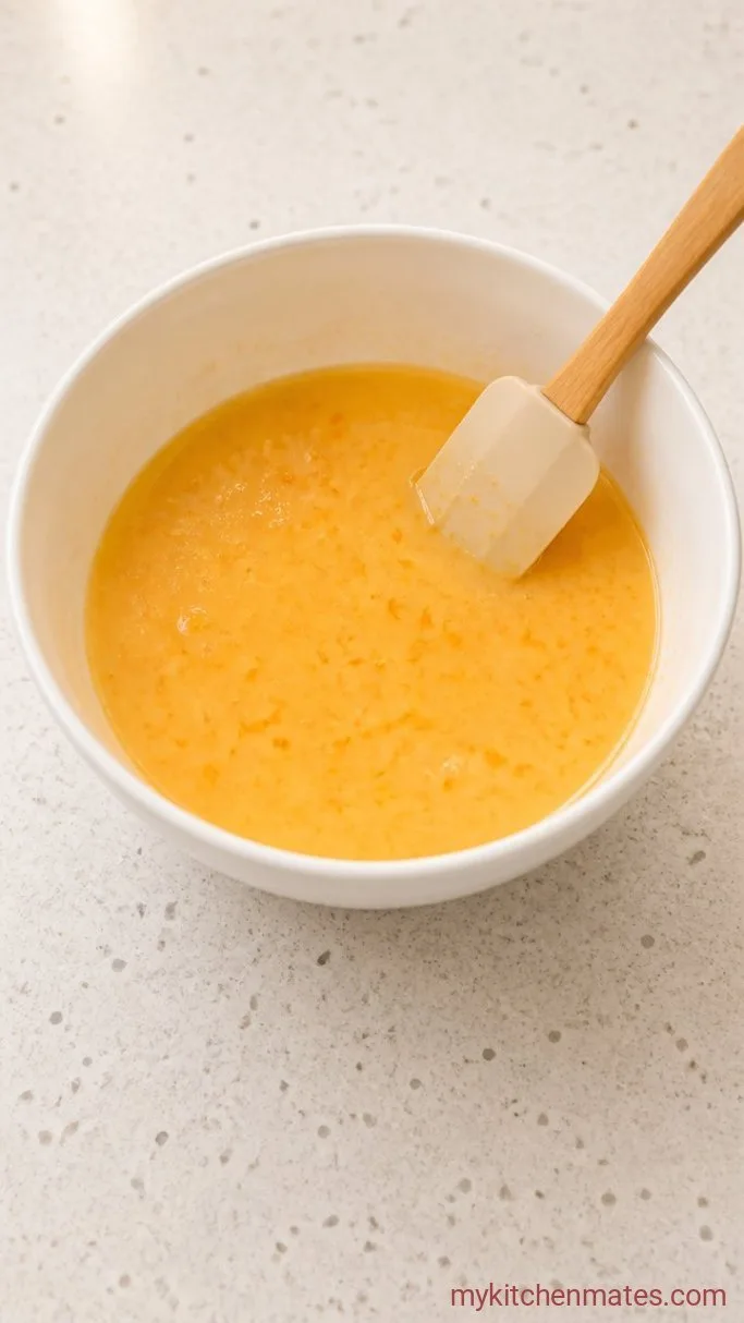Step 2: Mix in the Orange and Vanilla