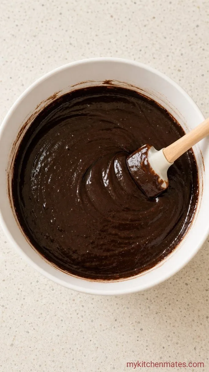 One-Bowl Chocolate Coconut Cake Step 2: Mix in the Wet Ingredients