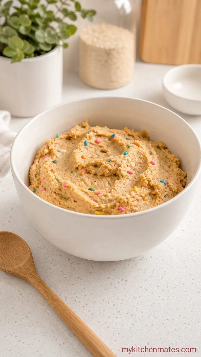 No-Bake Birthday Cake Protein Balls Step 2: Mix in the Wet Ingredients