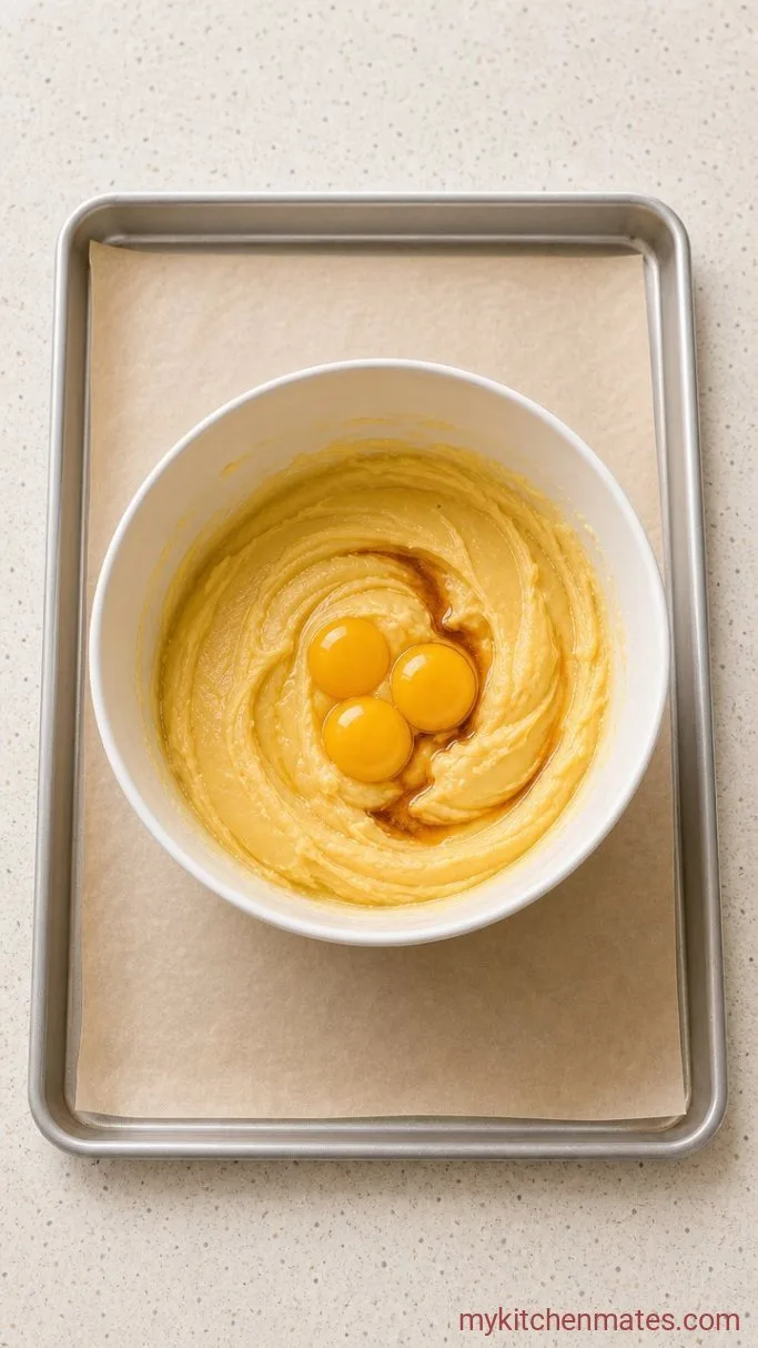 Buttery Italian Butter Cookies (6 Ingredients) Step 2: Mix in the Yolks and Vanilla