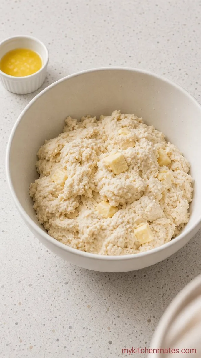 One-Skillet Turkey Pot Pie With Biscuits Step 2: Mix the Biscuit Dough
