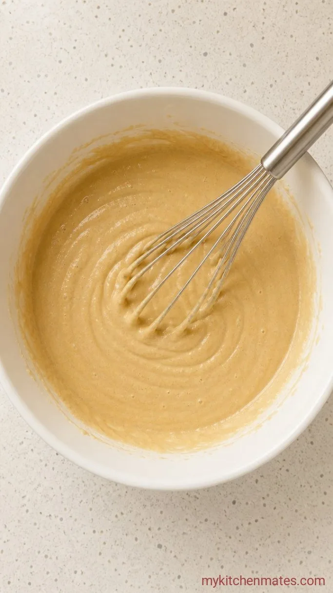 Layered Coffee Caramel Cake with Mocha Buttercream Step 2: Mix the Coffee Cake Batter