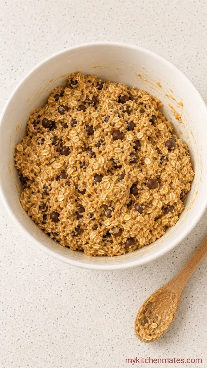 3-Ingredient Peanut Butter Banana Cookies Step 2: Mix the Dough