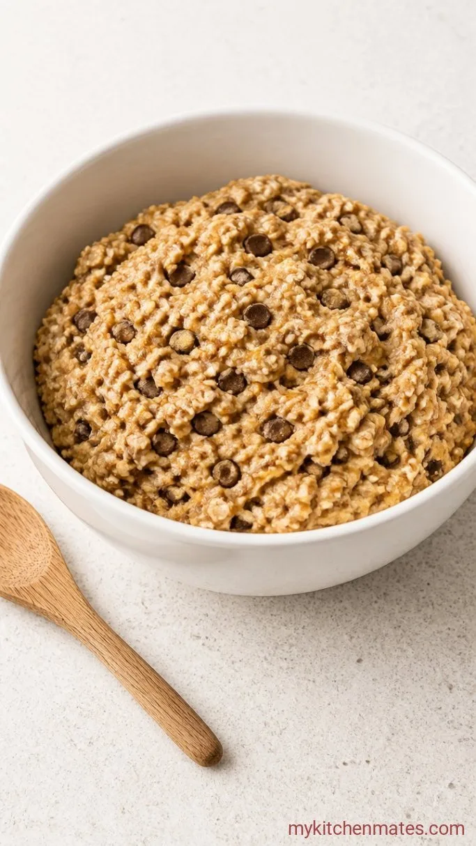 4-Ingredient Flourless Oatmeal Cookies Step 2: Mix the Dough
