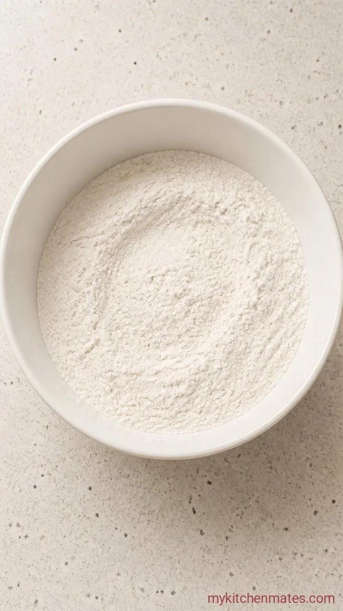 Moist Blueberry Bundt Cake Step 2: Mix the Dry Ingredients