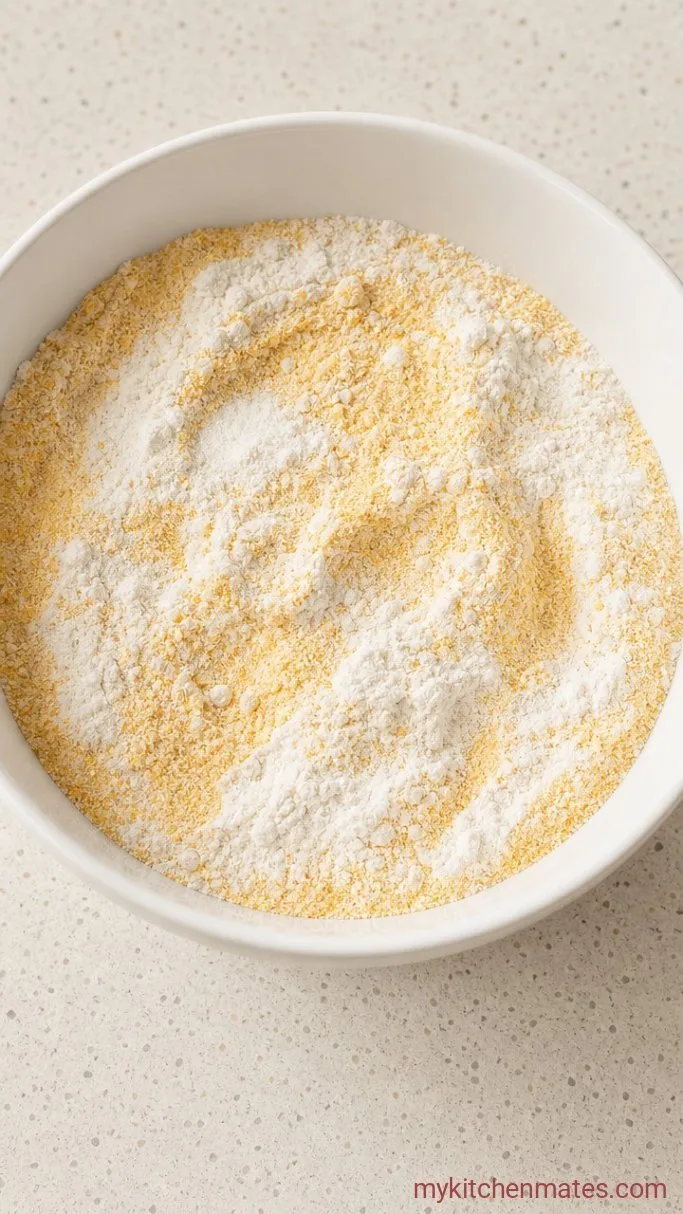 Golden Cast Iron Skillet Cornbread Step 2: Mix the Dry Ingredients