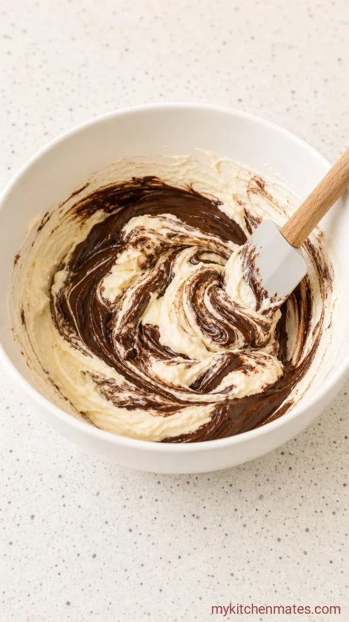 5-Ingredient Brownie Refrigerator Cake Step 2: Mix the Fudgy Filling