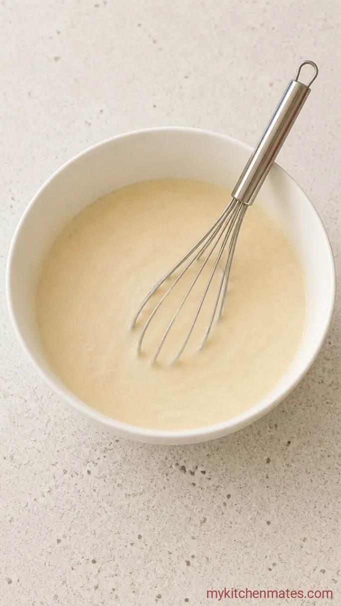 Fluffy Nutella Stuffed Pancakes Step 2: Mix the Pancake Batter