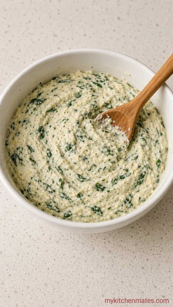 Cheesy Zucchini Lasagna Roll Ups (No Pasta, All Comfort) Step 2: Mix the Ricotta Filling