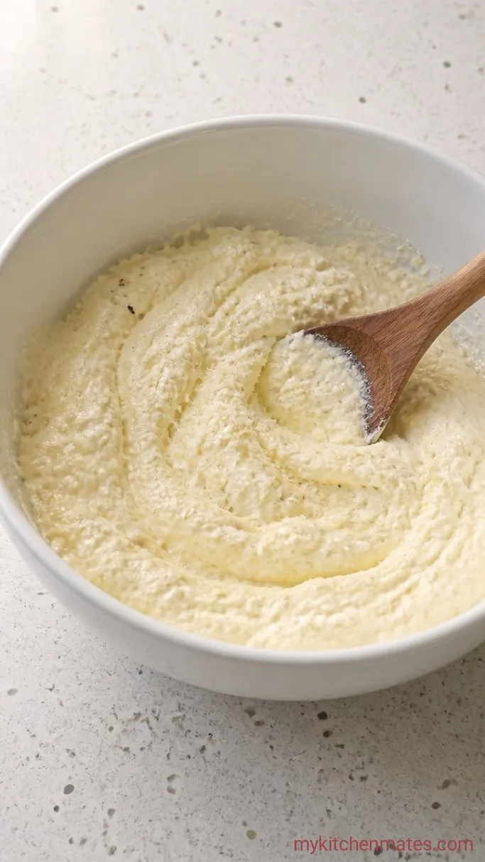 No-Boil Baked Pasta Casserole Step 2: Mix the Ricotta Filling