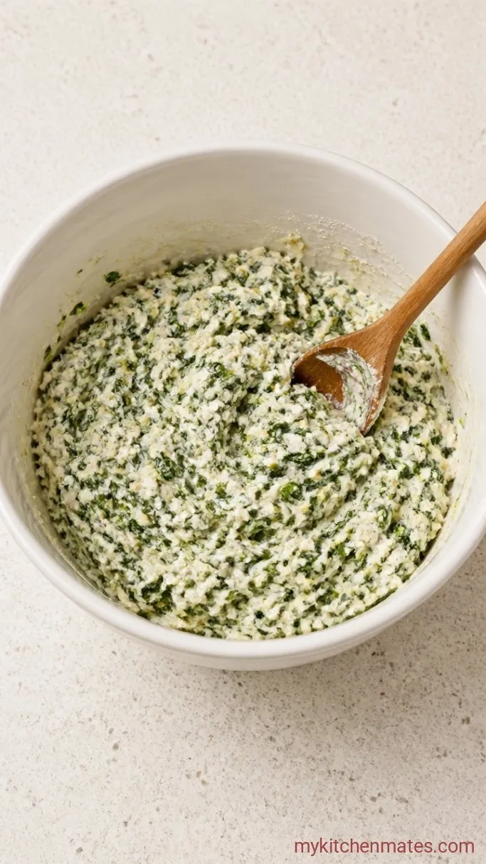 Creamy Spinach and Ricotta Stuffed Shells Step 2: Mix the Ricotta Filling