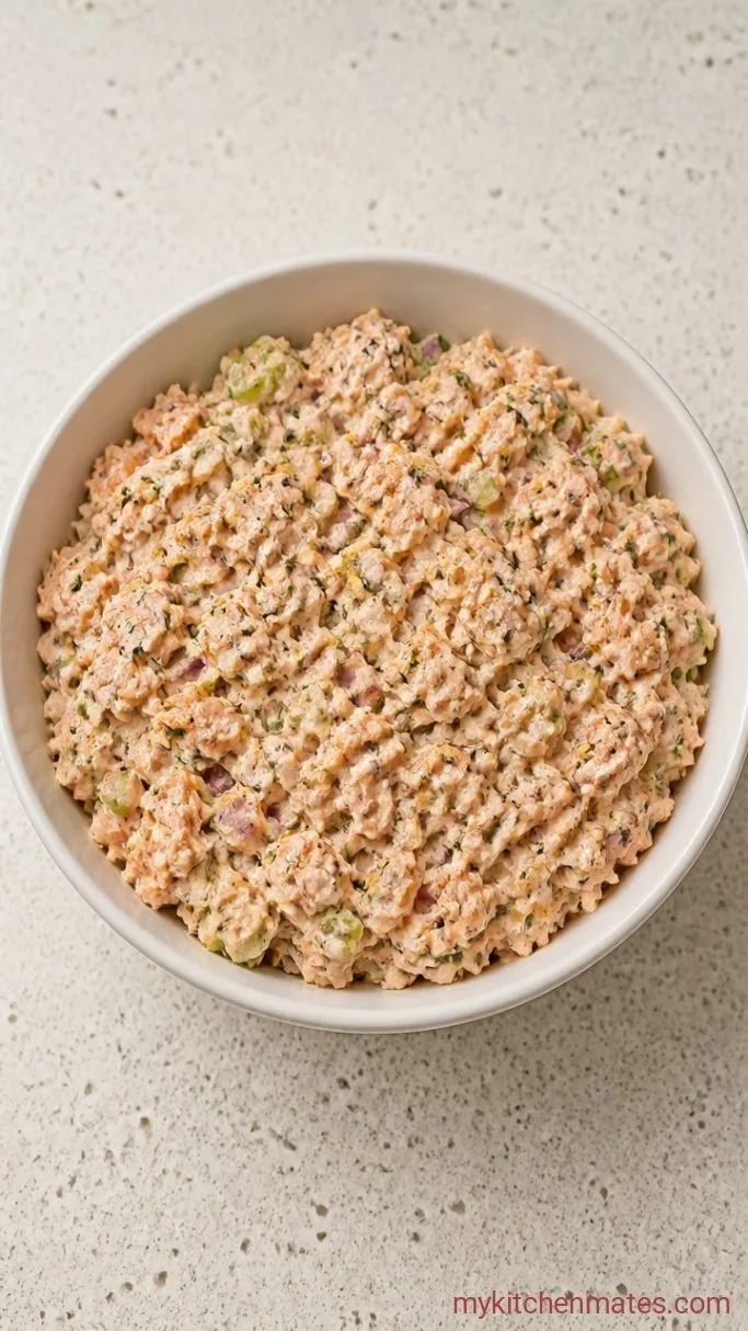 No-Cook Salmon Salad Sandwich Step 2: Mix the Salad