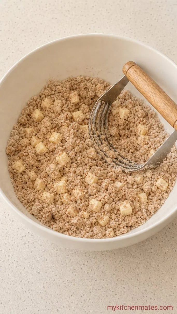 Apple Pie Cupcakes with Cinnamon Streusel Step 2: Mix the Streusel Topping