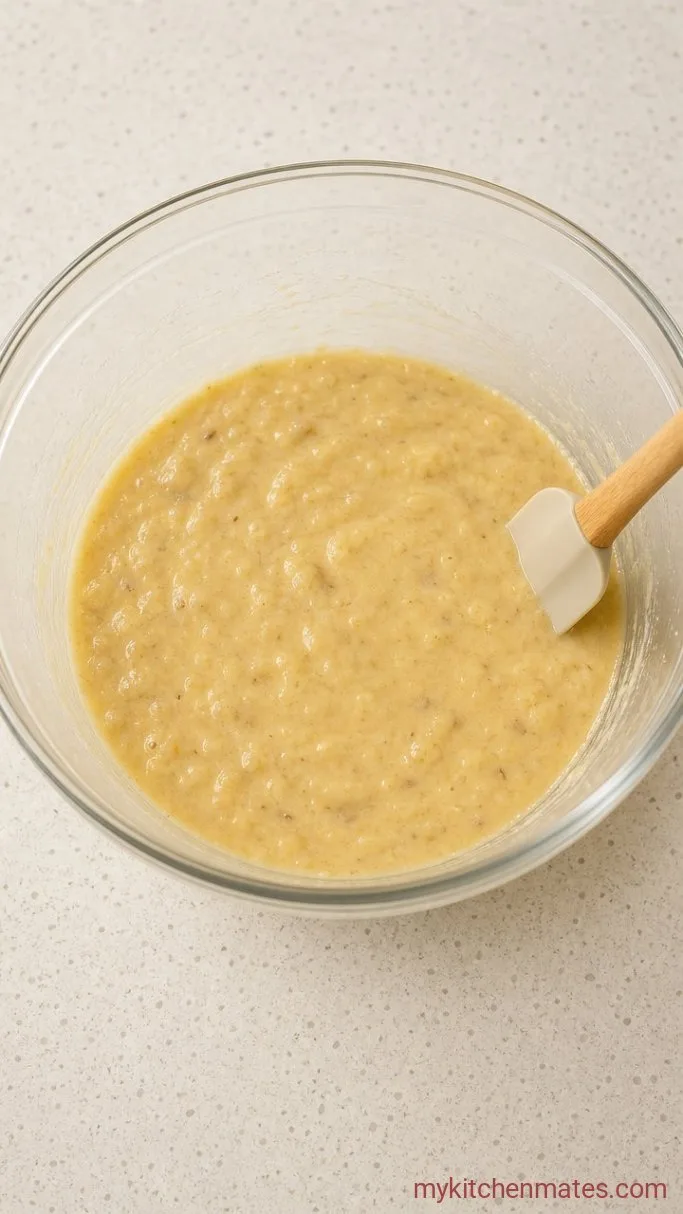 Brown Butter Banana Pound Cake Step 2: Mix the Wet Ingredients