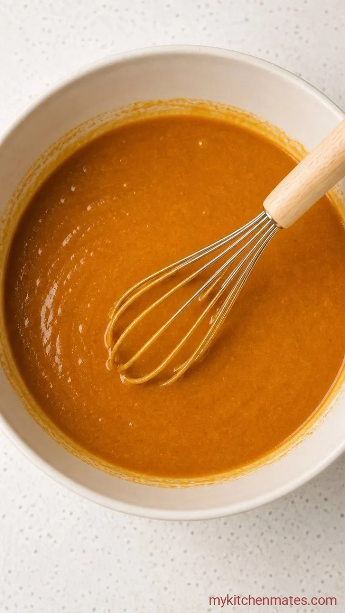 Moist and Spiced Dairy Free Pumpkin Bread Step 2: Mix the Wet Ingredients