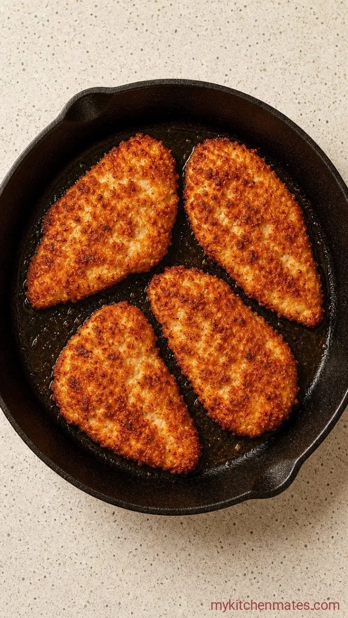 Step 2: Pan-Fry the Chicken Cutlets