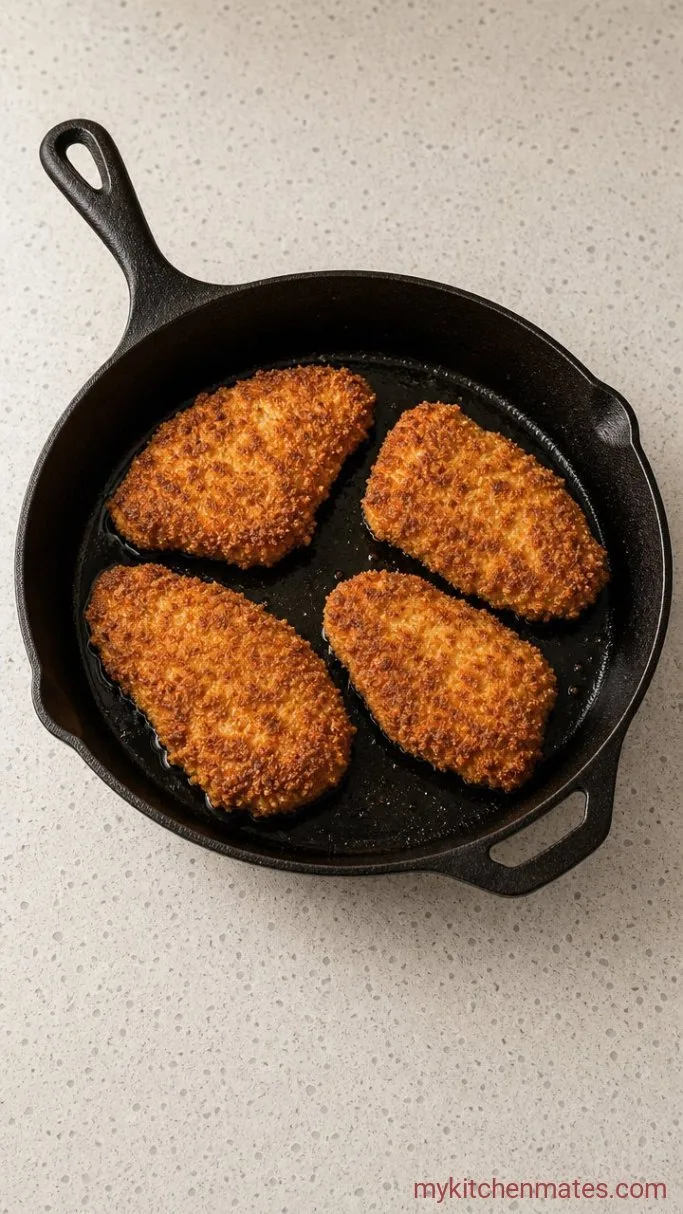 Crispy Buffalo Chicken Sandwich (Ready in 30 Minutes) Step 2: Pan-Fry the Chicken