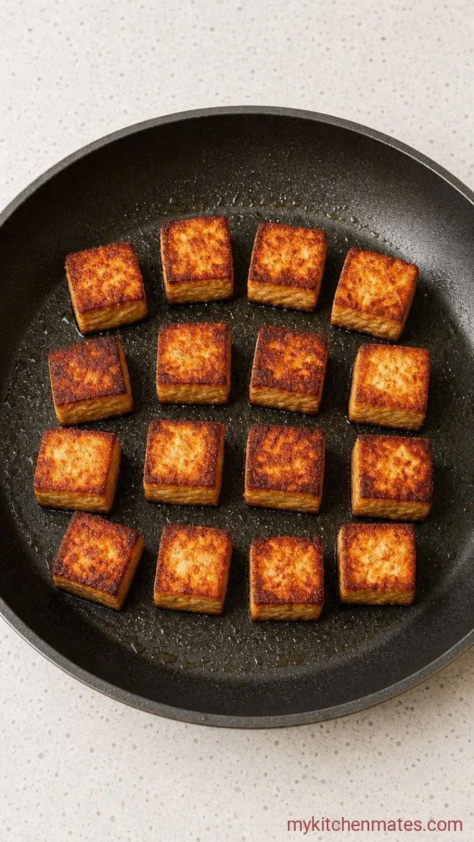 Crispy Sesame Tofu in 25 Minutes Step 2: Pan-Fry the Tofu