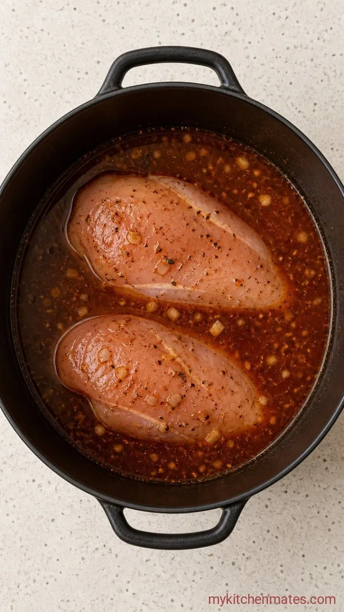 Step 2: Poach the Chicken in the Broth