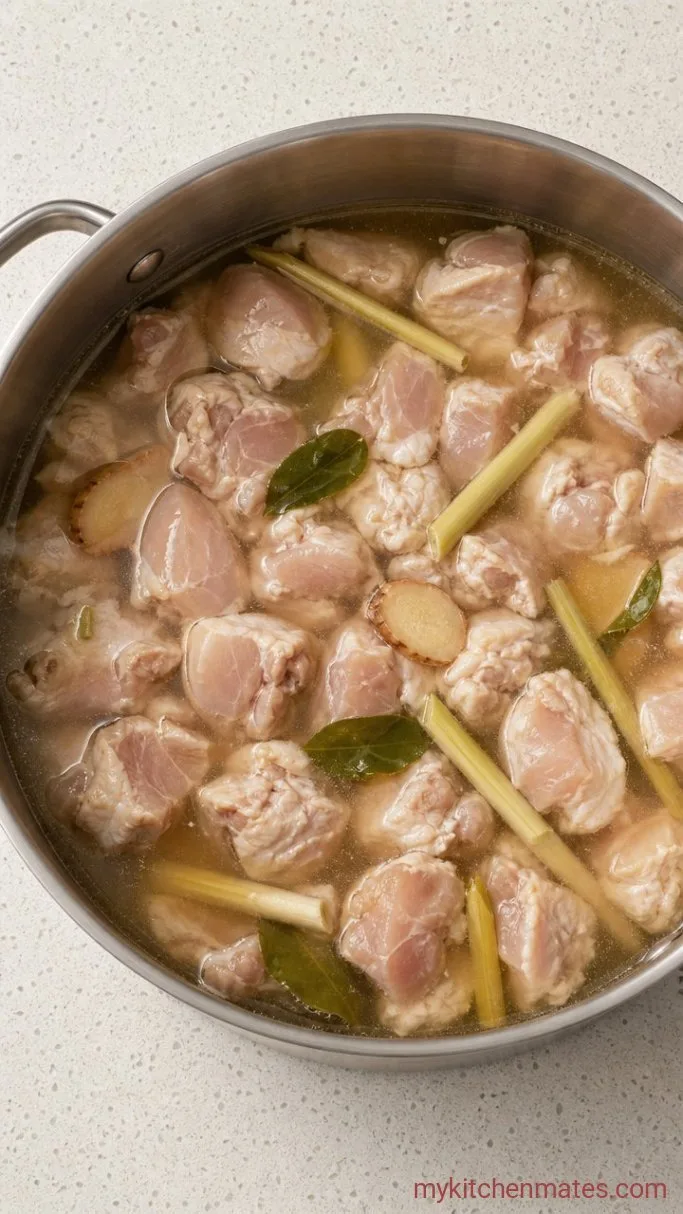 Step 2: Poach the Chicken