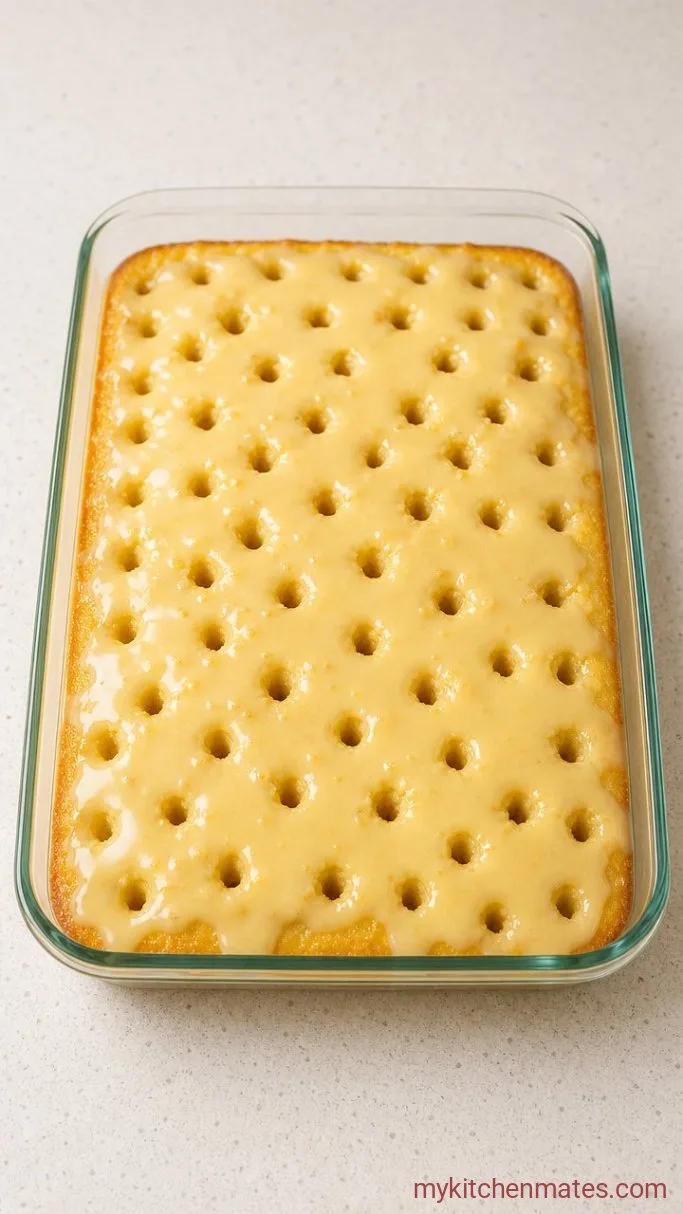 Step 2: Poke and Pour the Pudding