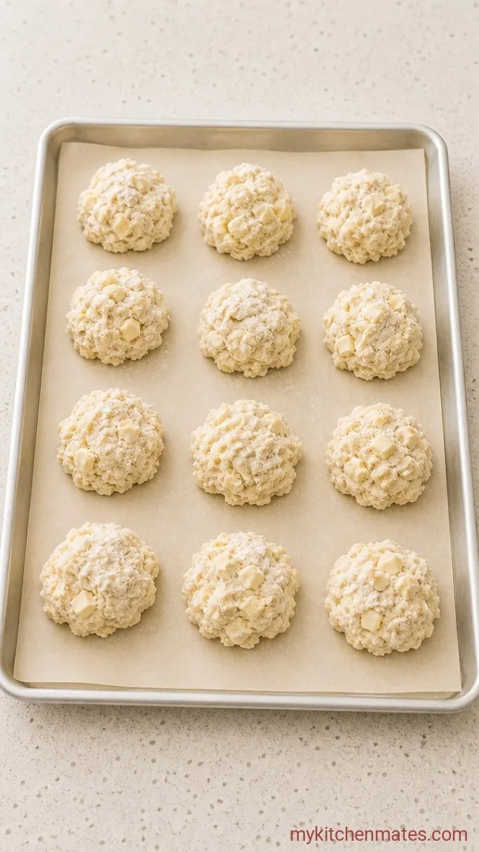Step 2: Portion and Drop the Biscuits