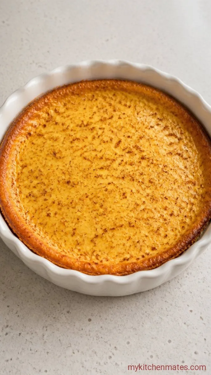 Step 2: Pour and Bake the Custard