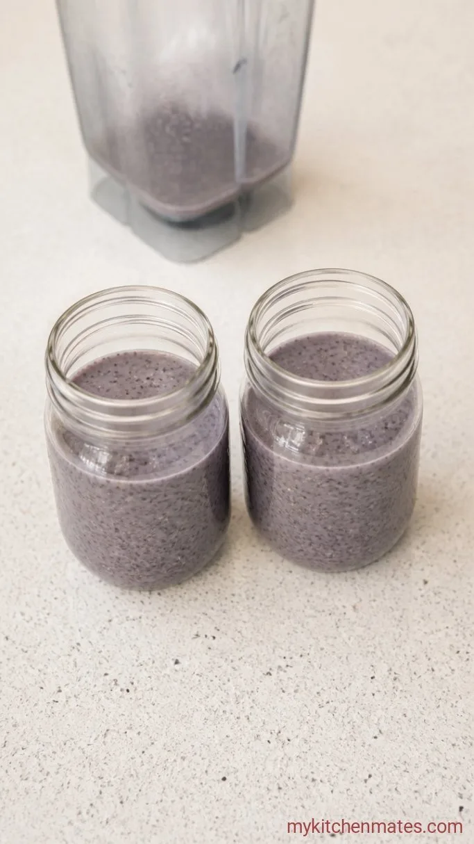3-Ingredient Blended Chia Pudding (So Smooth) Step 2: Pour and Chill