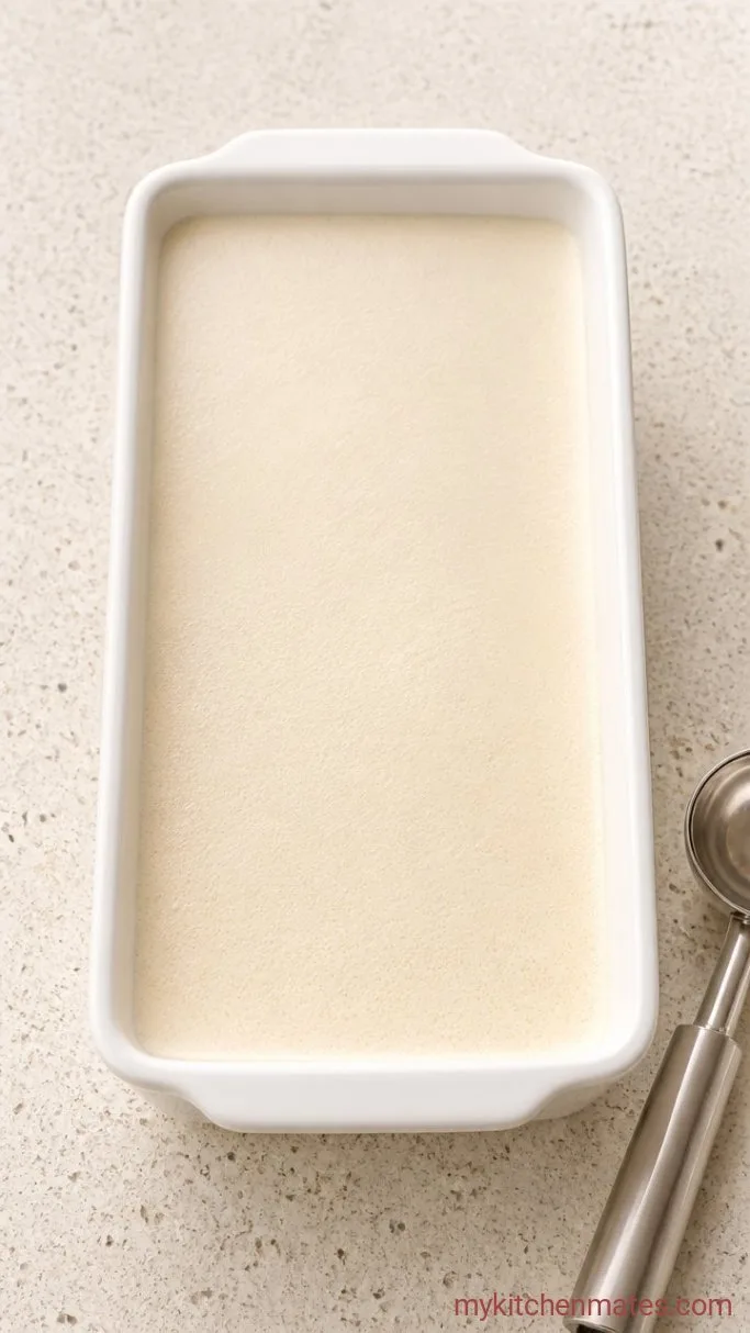 3-Ingredient No-Churn Yogurt Ice Cream Step 2: Pour and Freeze Until Firm