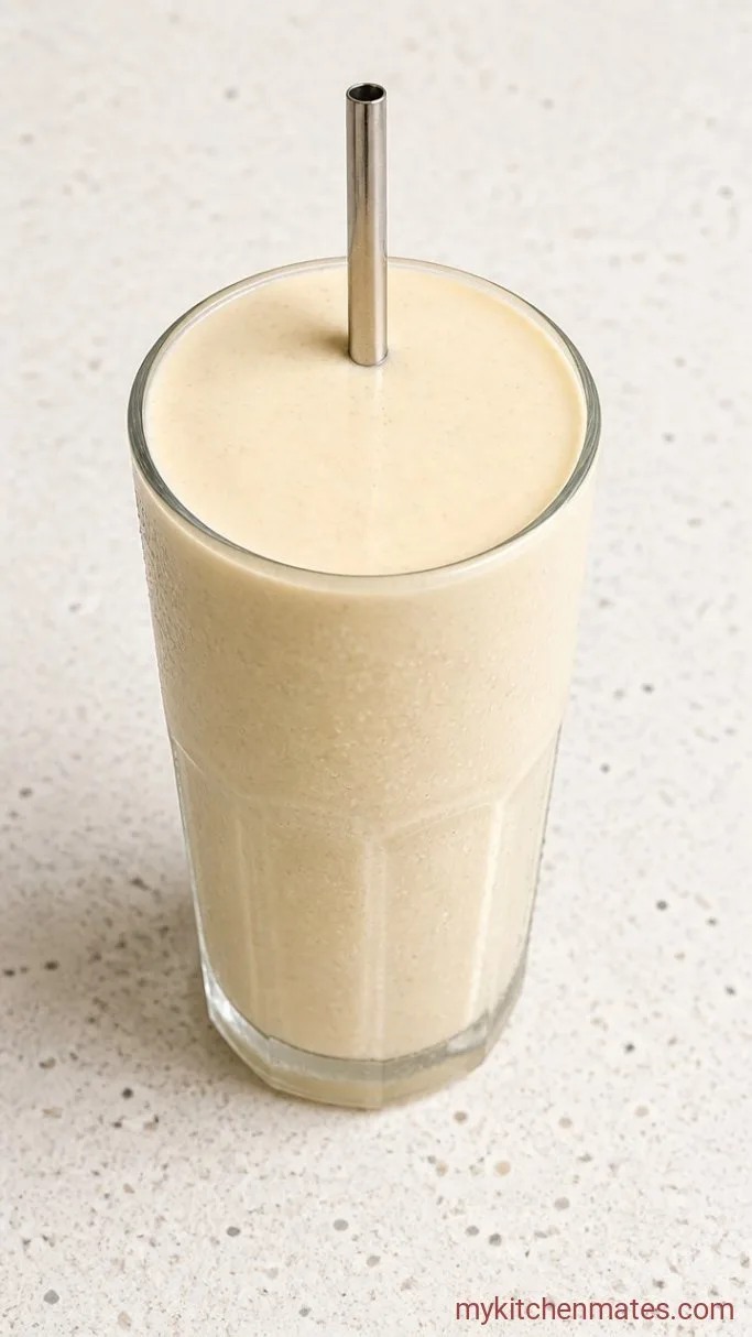 Creamy Vanilla Protein Smoothie (5 Minutes) Step 2: Pour and Serve