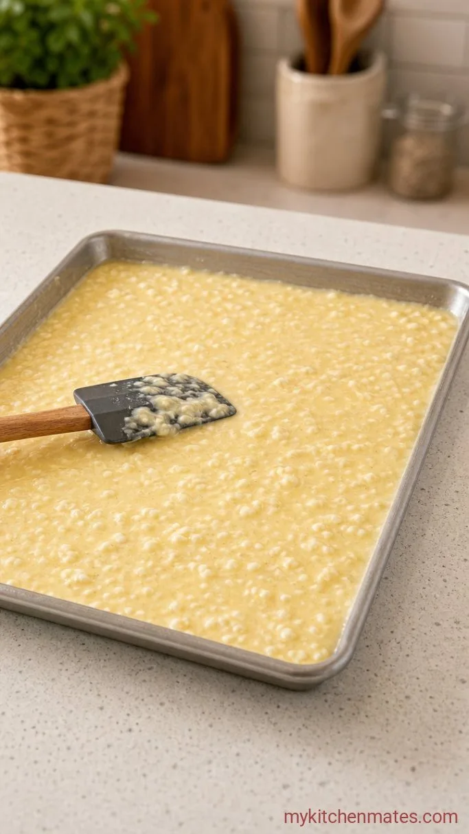 Step 2: Pour and Spread the Egg Mixture