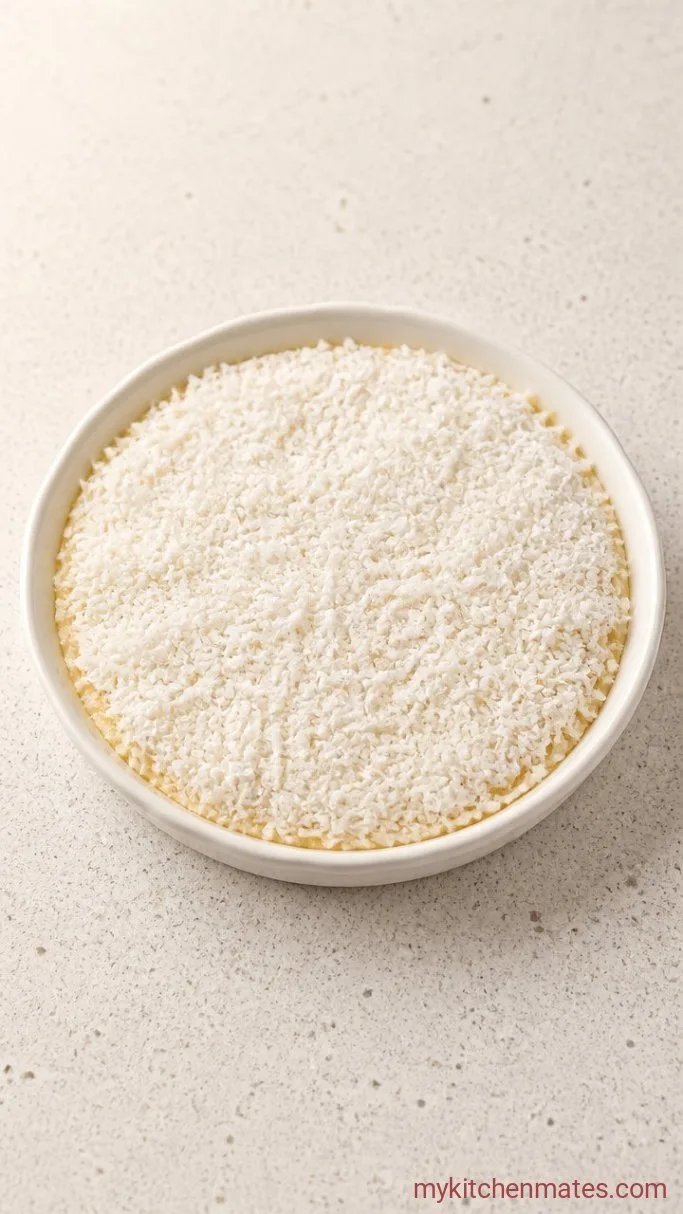 Impossible Coconut Pie (A Simple Custard Pie That Makes Its Own Crust) Step 2: Pour and Sprinkle the Coconut