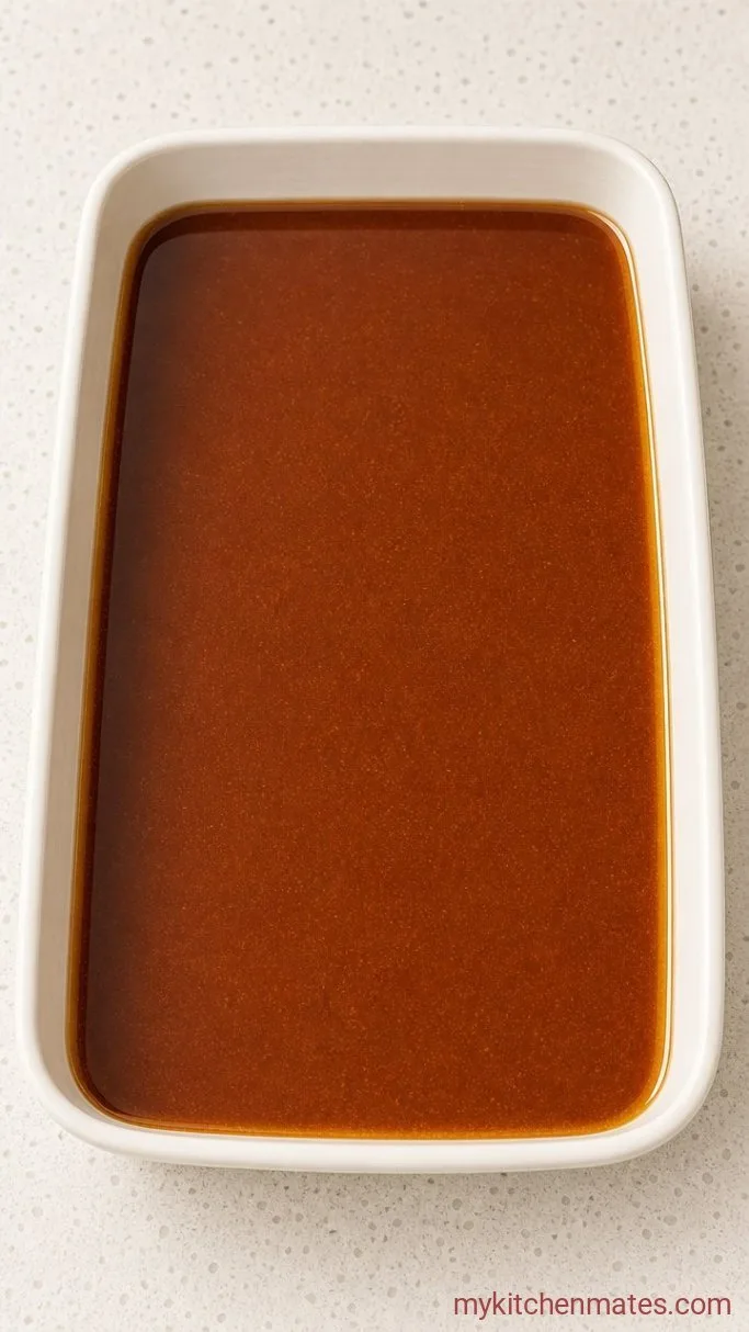 Self-Saucing Caramel Pudding Cake Step 2: Pour the Caramel Liquid Over the Batter