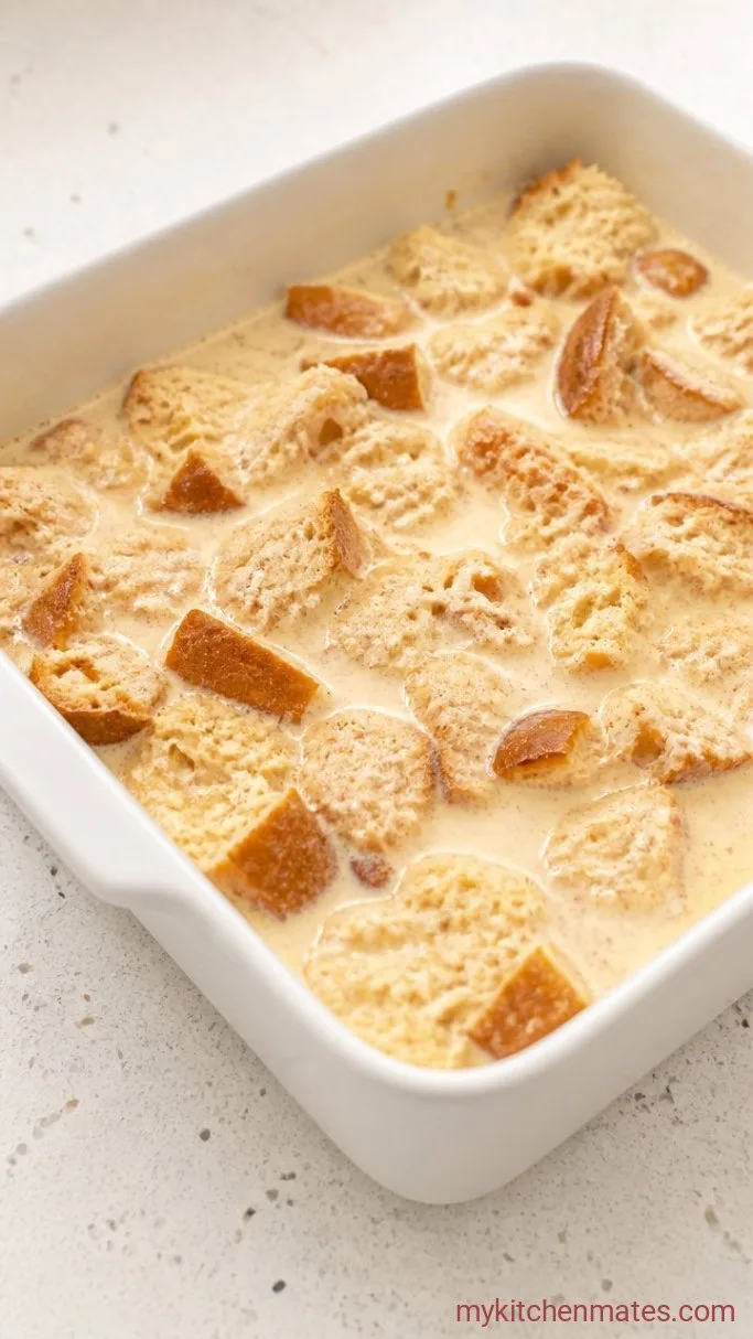 Step 2: Pour the Custard and Soak