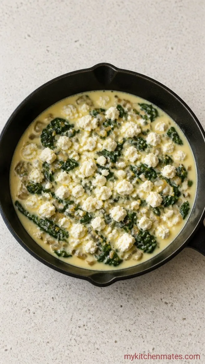 One-Pan Egg White Frittata Step 2: Pour the Egg Whites