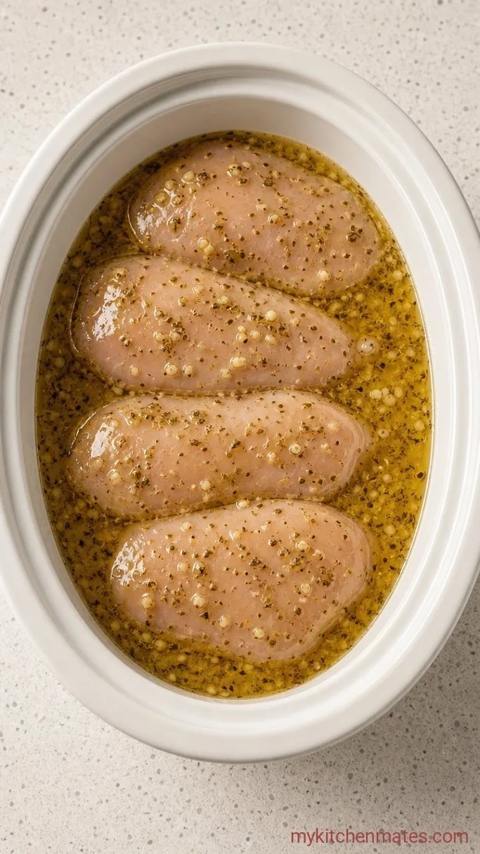 Step 2: Pour the Lemon-Garlic Sauce