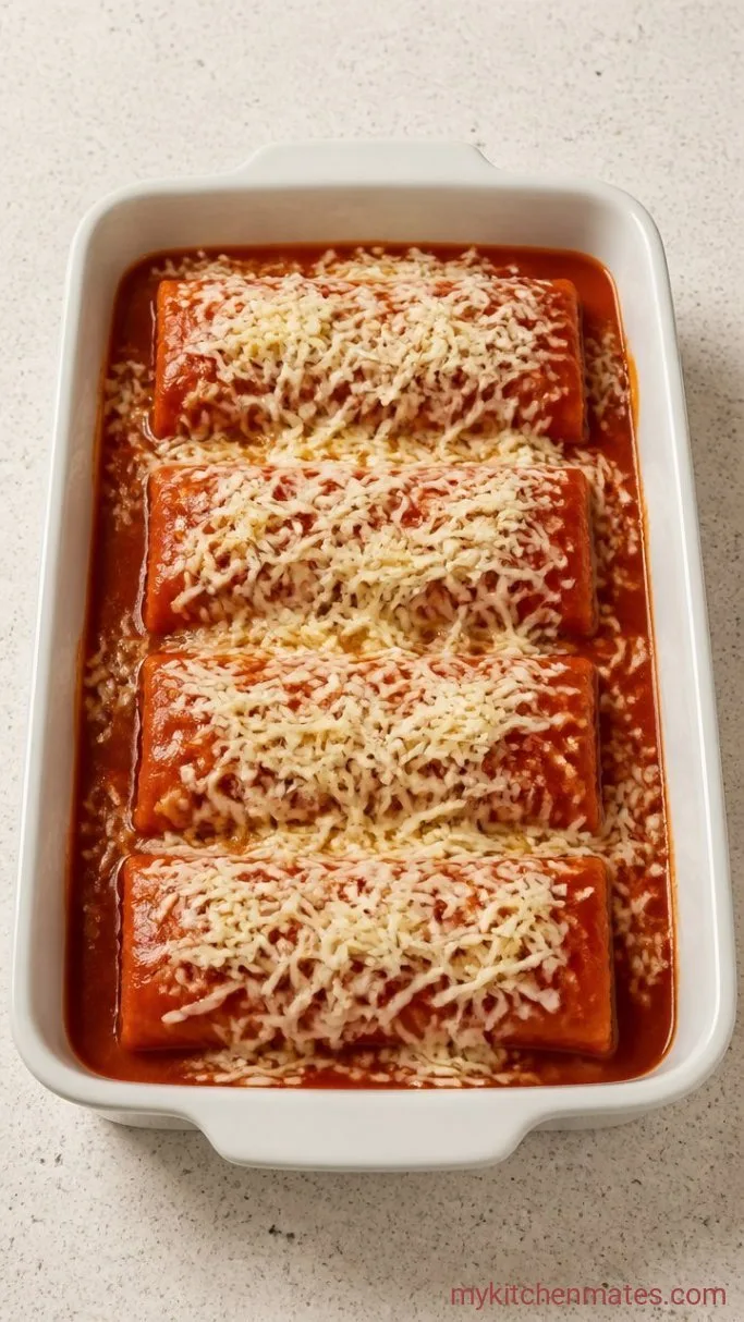 Step 2: Pour the Sauce and Cheese