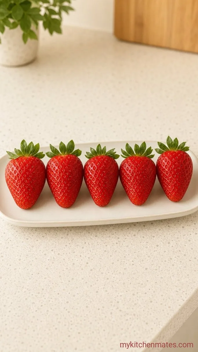 Fluffy Japanese Strawberry Sandwich (Fruit Sando) Step 2: Prep the Strawberries