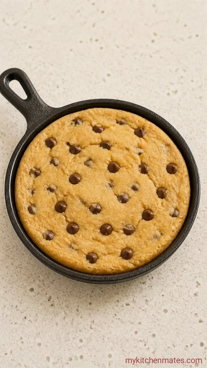 20-Minute Mini Skillet Cookie Step 2: Press Into the Skillet