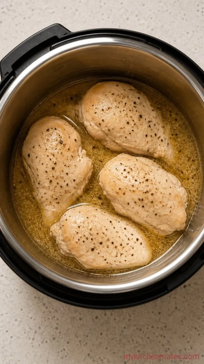 Juicy Instant Pot Shredded Chicken (Ready in 15 Minutes) Step 2: Pressure Cook the Chicken