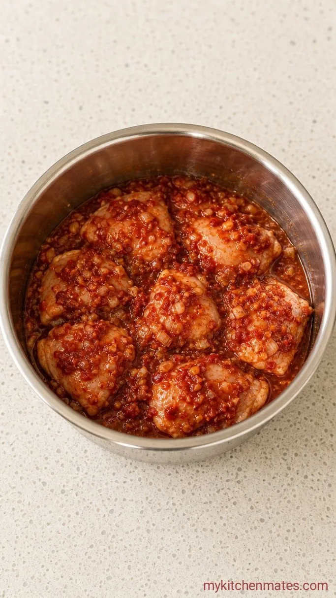 Quick Instant Pot Mexican Shredded Chicken Step 2: Pressure Cook the Chicken