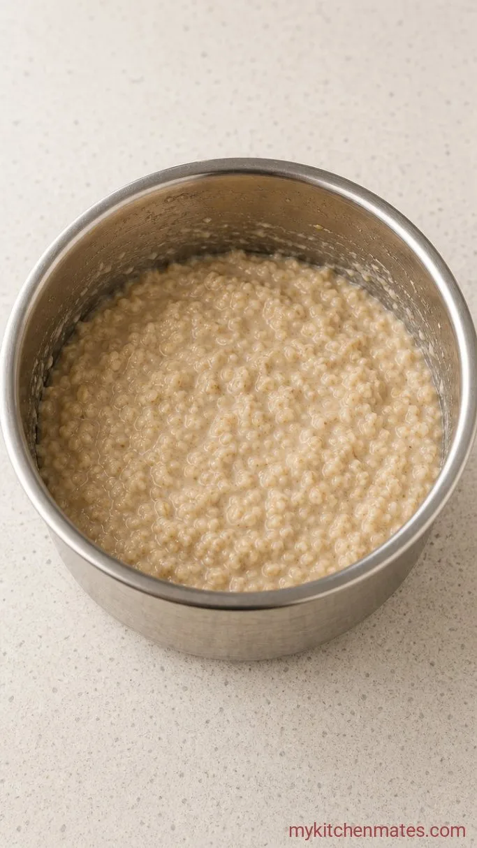 Creamy Instant Pot Oatmeal (No Stirring Needed) Step 2: Pressure Cook the Oatmeal